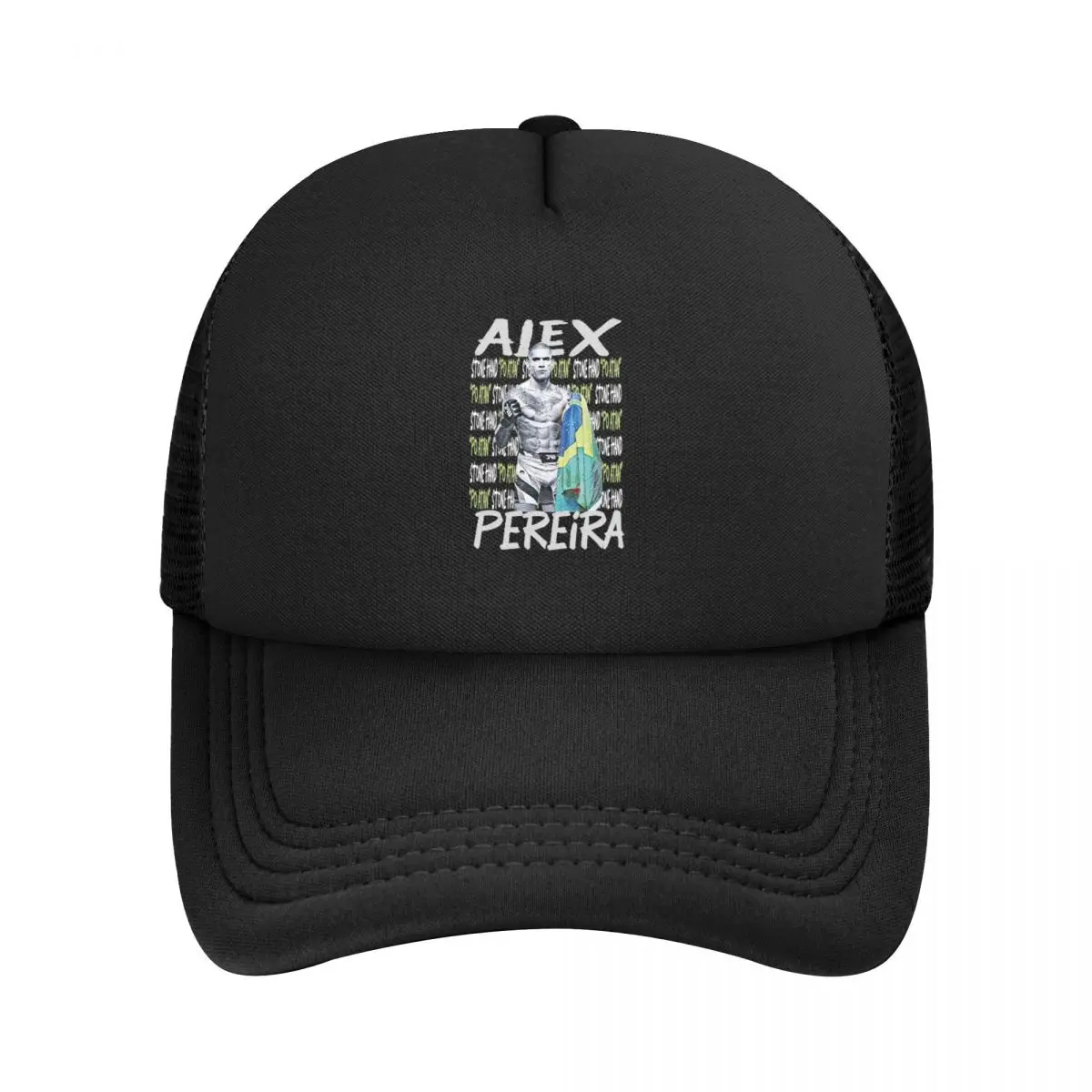 Summer Outdoor Cool Fighter Alex Pereira Mesh Sun Cap Unisex Boxing Boxer Sports Adjustable Foam Trucker Hat For Casual Wear