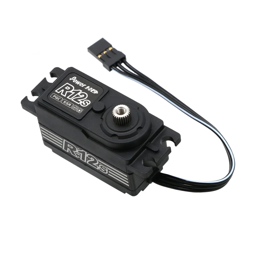 قوة HD R12S 12 كجم عزم دوران عالي بدون فرش ميتال جير سيرفو 6.0-8.4 فولت لسيارة كهربائية 1/10 Rc