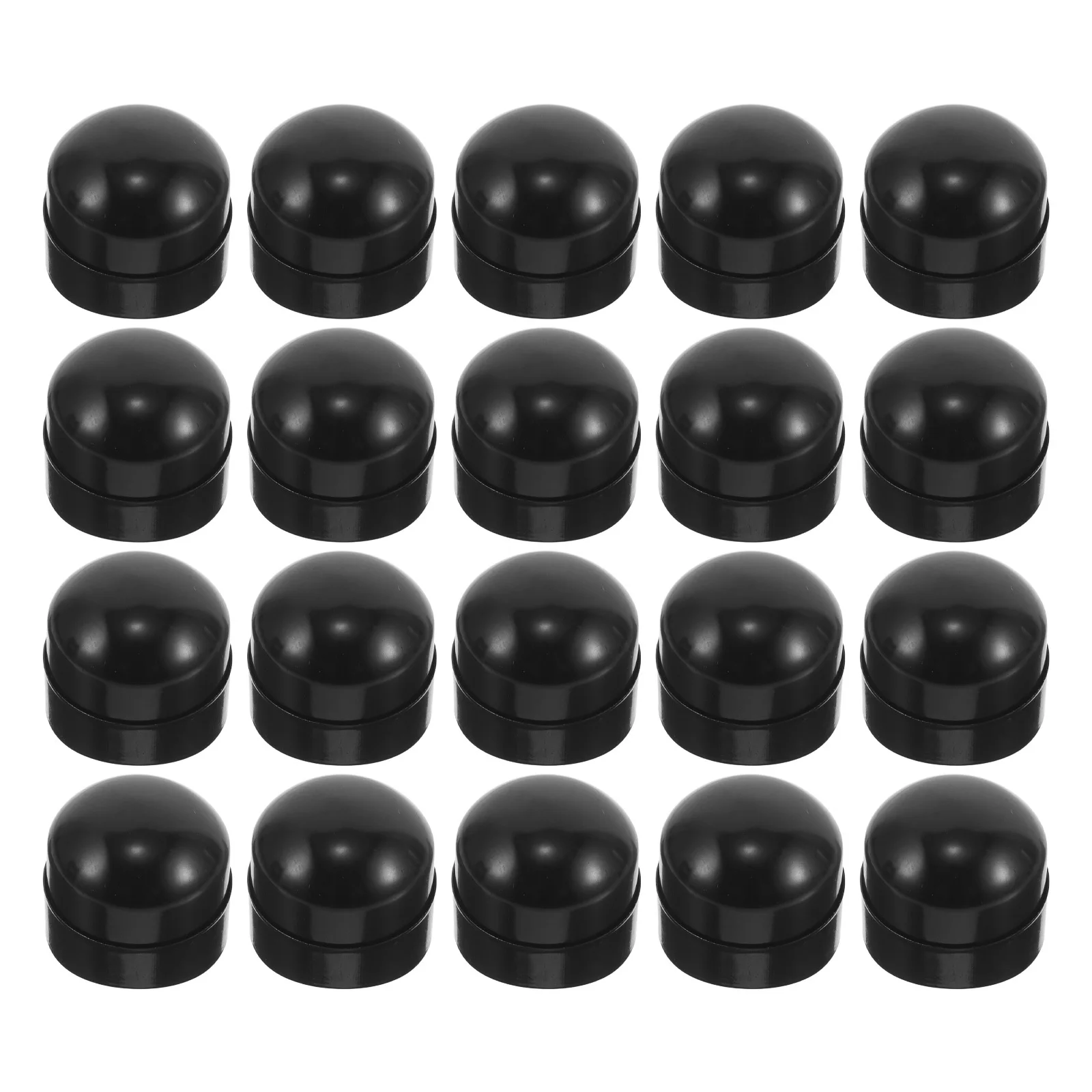 

20Sets Bolt Caps Stainless Iron Protective Nut Covers for Outdoor Fitness Equipment Bolt Dust Protection Security Screw Caps