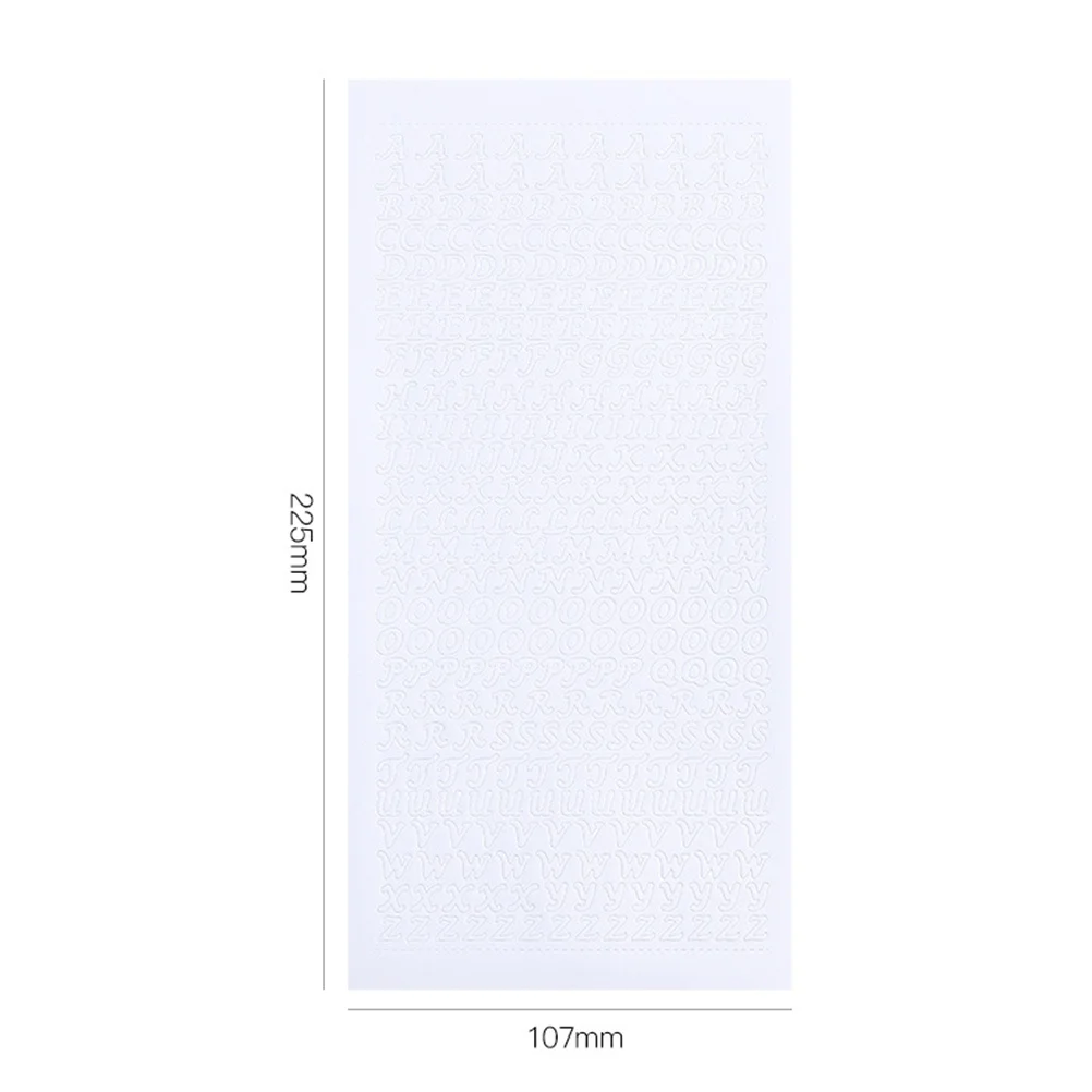 

7pcs Alphabet Stickers Pvc Letters For Diy Scrapbook Calendar Album Decor Stationery Craft Kids Gift Self-Adhesive Stickers