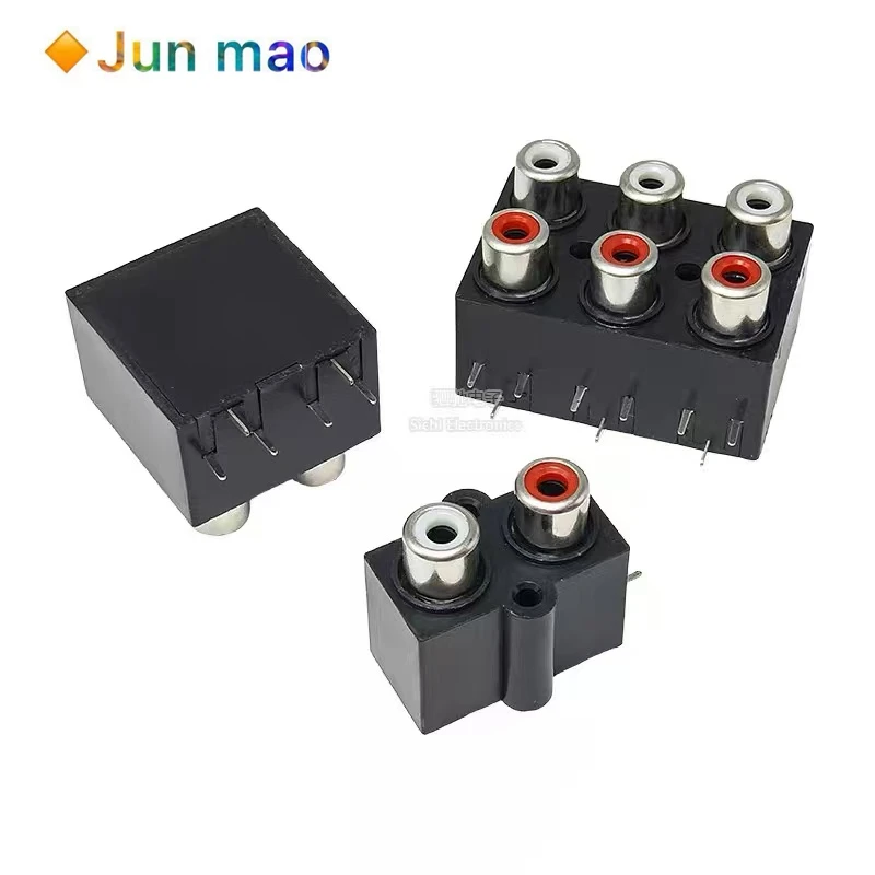 5PCS AV2-8.4-13 2/4/6/8 bit/hole RCA-213 Lotus socket audio interface connector AV same core socket
