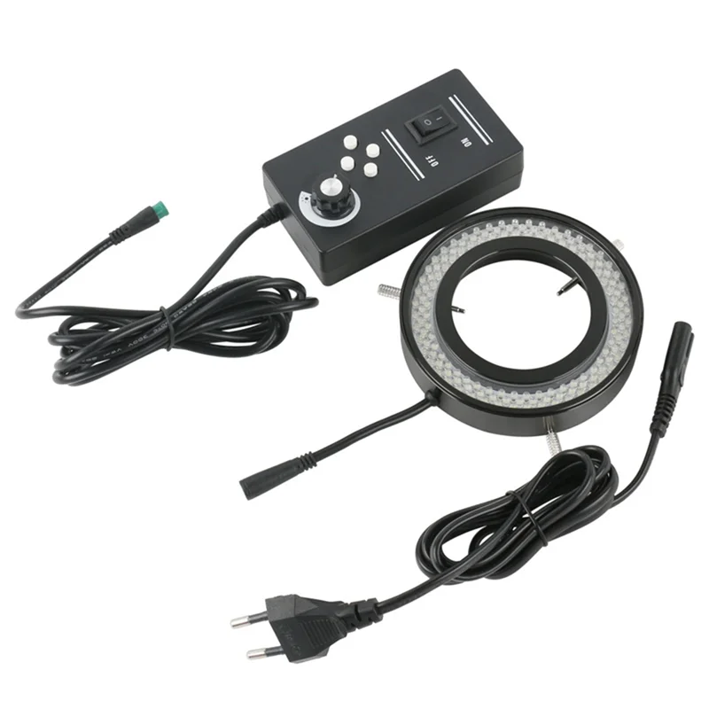 【RECOMENDAR】144Pcs LED Ring Light Adjustable 4 Zones Control Illuminator For Industry Solder Digital Camera Trinocular Microscop