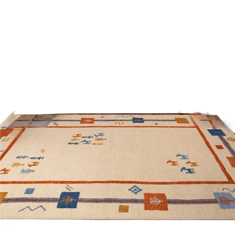 

Andean flower, medieval machine washable non-slip carpet, removable and washable living room