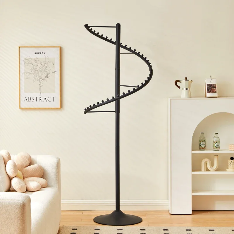 Metal Rail Clothes Hanger Evening Dresses Storage Organizer Entryway Coat Racks Hanger Wall Valet Stand Moveis Modern Furniture image 4