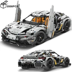 3508PCS Technical 1:8 Koenigsegg Gemera City Sport Car Building Blocks MOC Vehicle Assmble Bricks Toys Gifts For Kids Boy