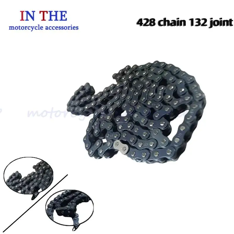 

Durable Black 428 Chain: Essential Accessory for Motorcycle, Off-Road Bicycle & Go Kart