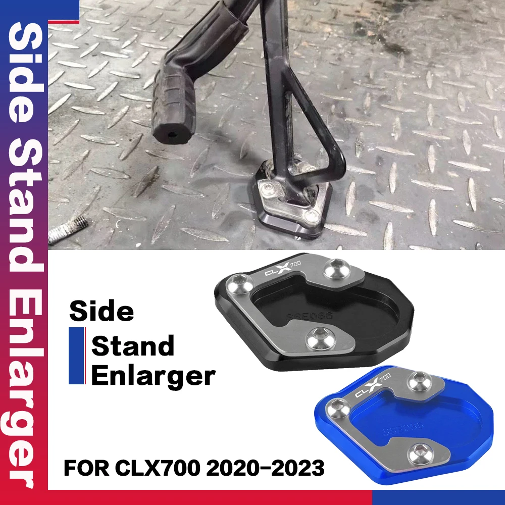 Moto Accessory Side Stand Enlarger Kickstand Enlarge Plate Pad For CFMOTO CLX700 700CLX Heritage Adventure Sport 2020 2021-2023