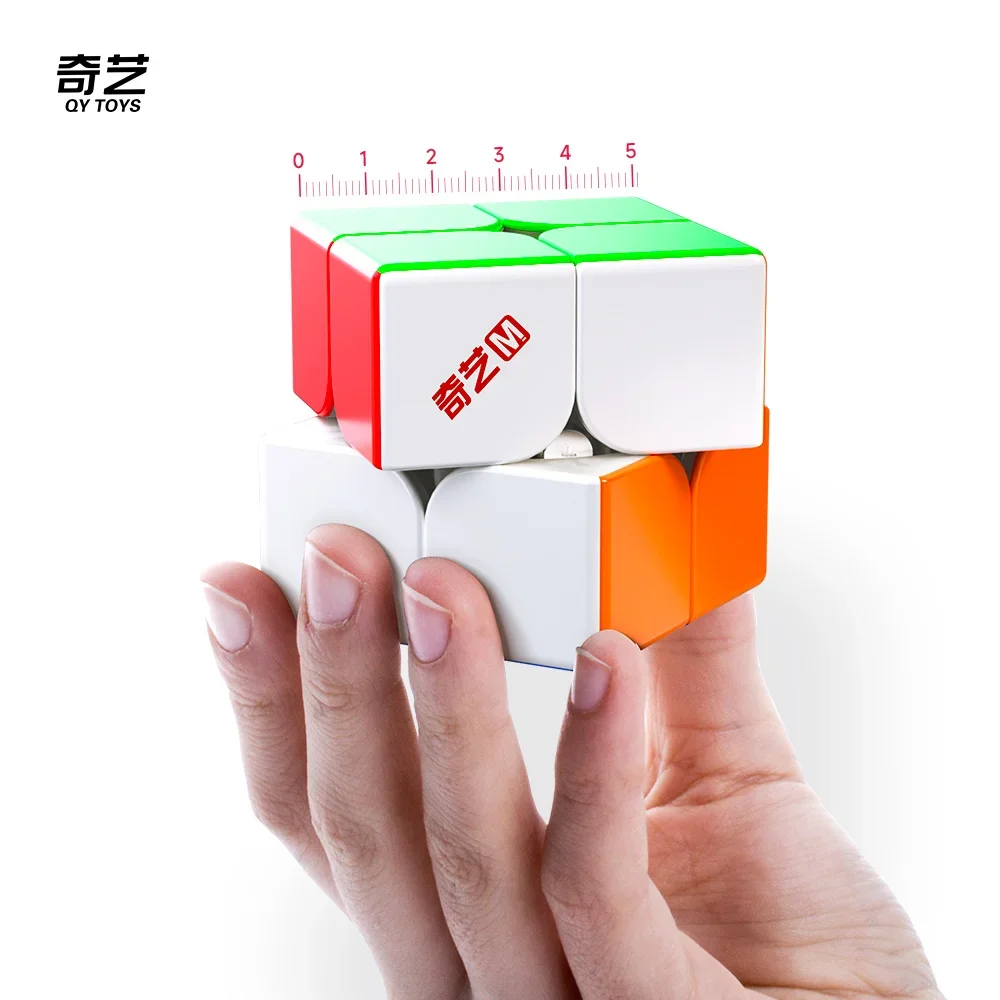 [Picube] QiYi M Pro 2x2x2 Core Magnetic Pro 2x2 Cubo de velocidade profissional Ímã sem adesivos Brinquedos educativos mágicos Fidget Puzzle