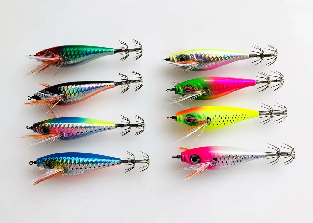 55mm 5,3g UV Horizontal Tintenfisch Jig Leuchtende Meer Angeln Zubehör Künstliche Köder Octopus Köder – Detail 19