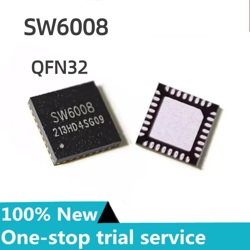 5-50pcs new stock SW6008 QFN32 5V/3.1A 22.5W Synchronous Boost Output Type-C mobile power Bank Fast charging chip