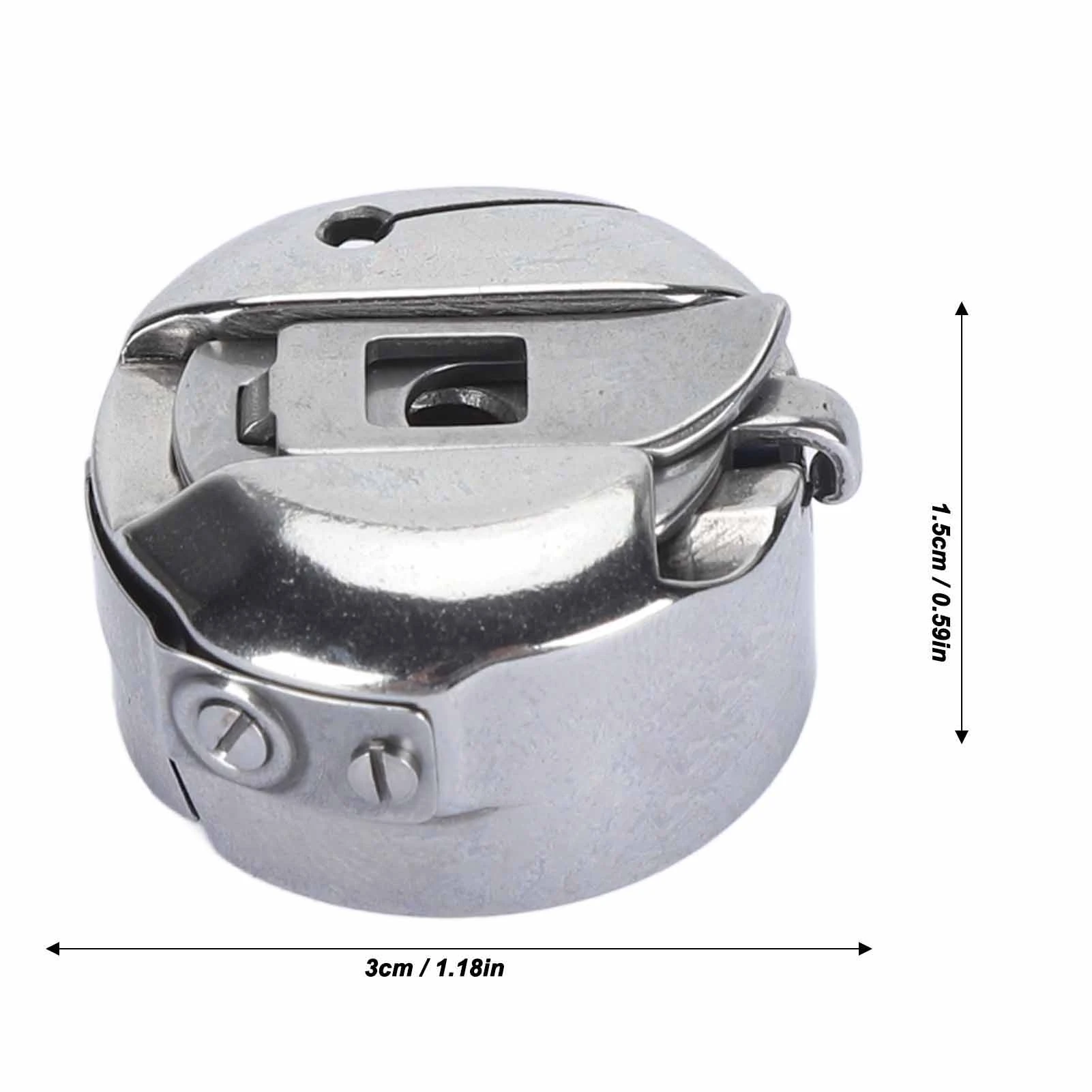 D5 Sewing Machine Bobbin Case for 1530 Herringbone for KSM 200 Quilting Machine Stainless Steel Replacement Bobbin Case