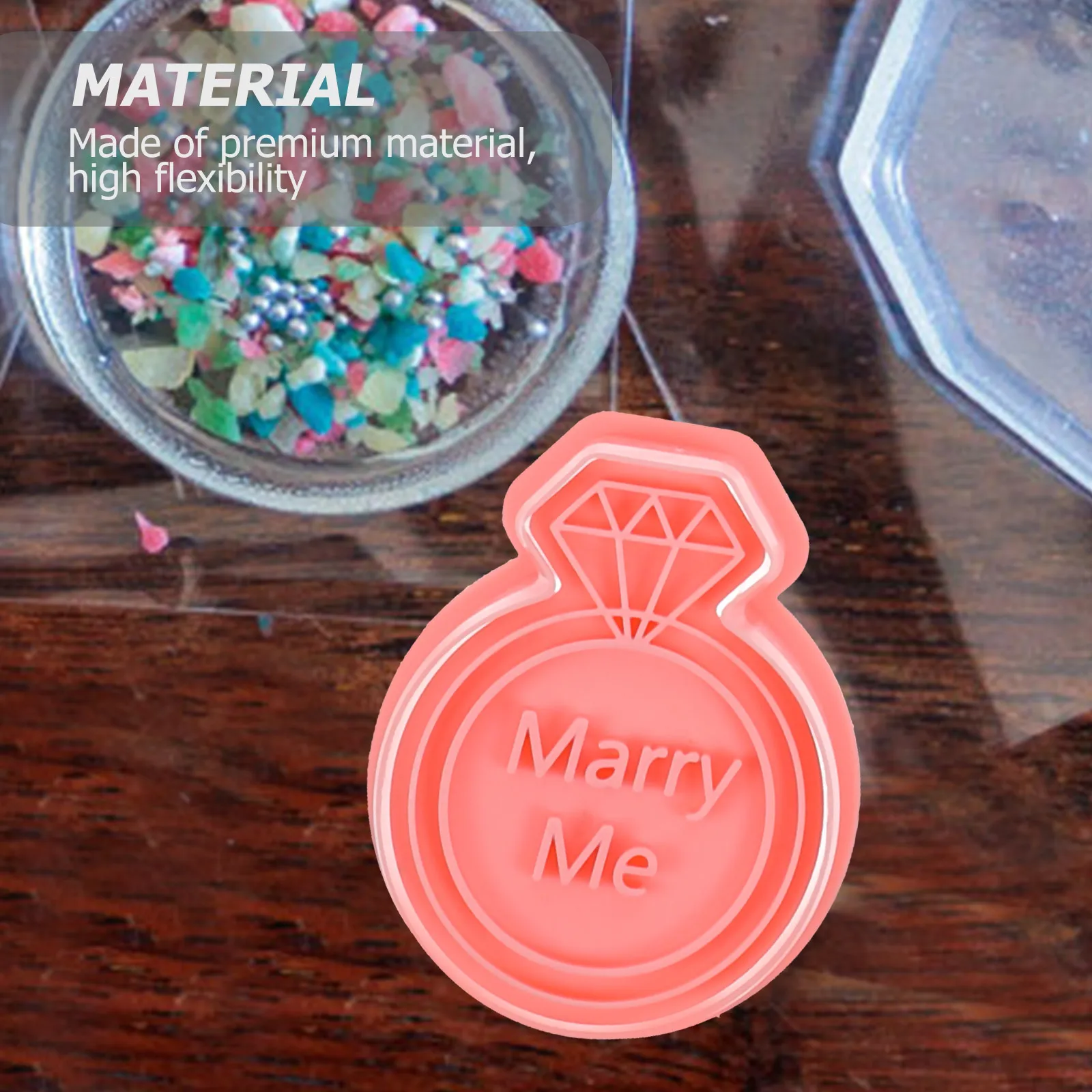 8 pezzi stampi per biscotti di San Valentino cottura al cioccolato torta fondente dessert fai da te stampo in silicone artigianale per zucchero per la festa nuziale