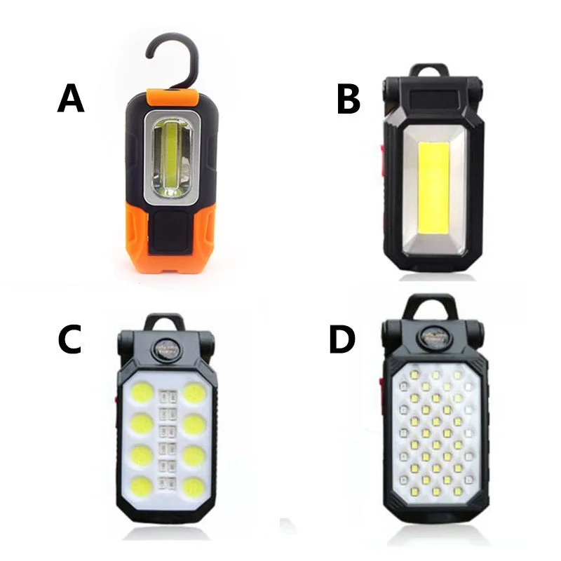 high power LED Flashlight torch flash lamp Work Light COB USB Rechargeable battery Magnetic hand Portable Lantern camping T