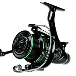Double Brake Fishing Reel 30 40 50 60 Series Max Drag 20kg High Speed Metal Line Cup Spinning Wheel Carp Feeder Tackle