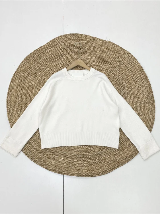 

Basic Long Sve round Ne Pullover Sweater Women's Casual Knitted Spring New Sle Soft Viscose And Nylon Fiber Winter to ...