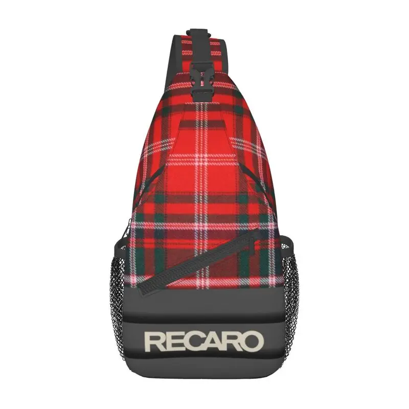 RECARO-Bolso de hombro con logotipo personalizado para hombre, mochila cruzada para el pecho, a la moda, para ciclismo, Camping, Daypack