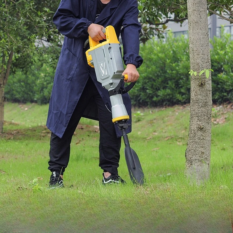 

Electric tree excavator with soil ball electric pick crusher planting pit digging tree seedling removal machine tree species