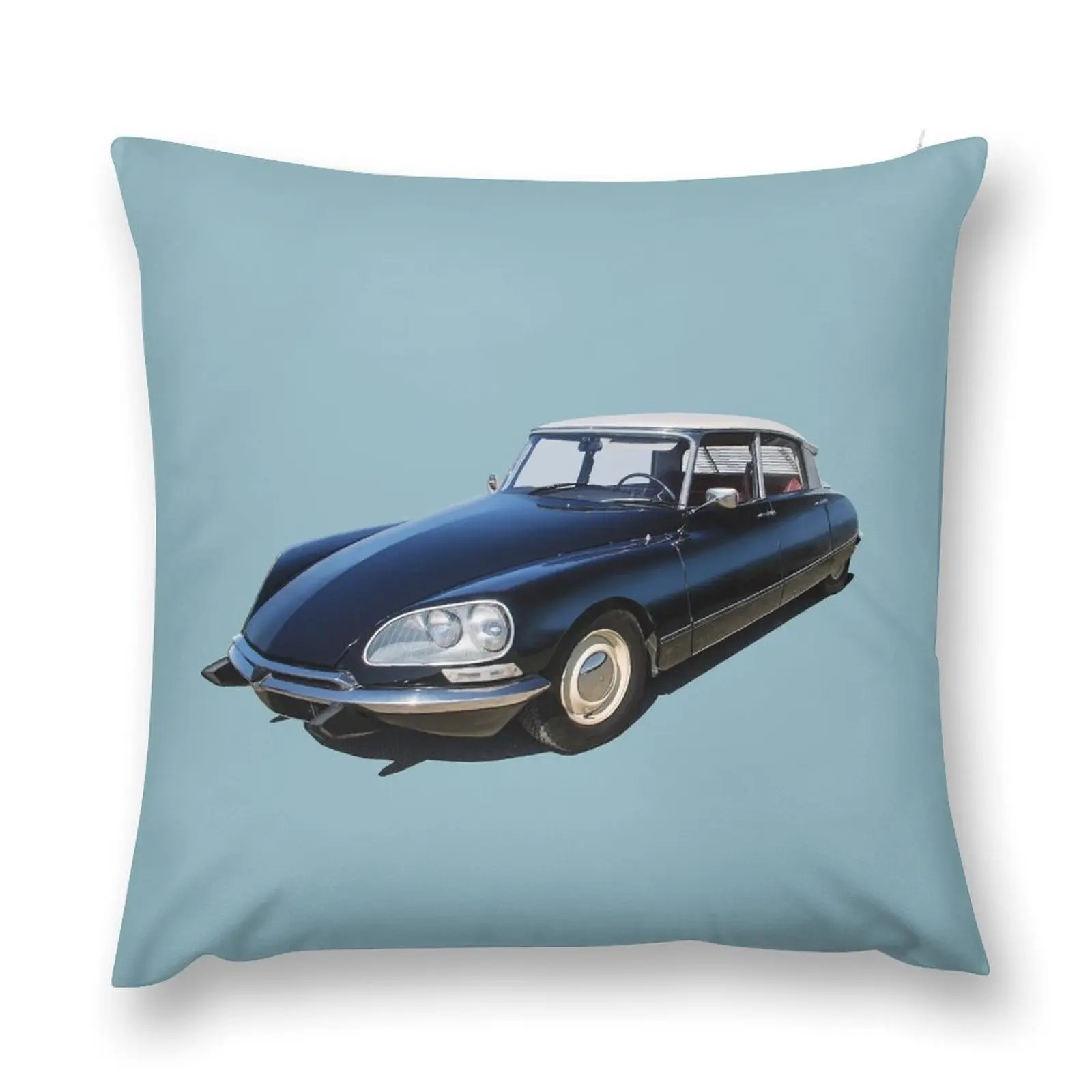 1970s Citroen DS in black Throw Pillow pillow cover luxury Decorative Cushions pillow