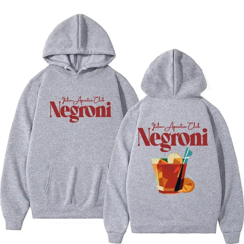 Sweats à capuche drôles Negroni Cocktail Clicks Meme pour hommes et femmes, PVD, Drinking Italian Summer, Aperitivo Hoodie, Casual Smile Pullovers