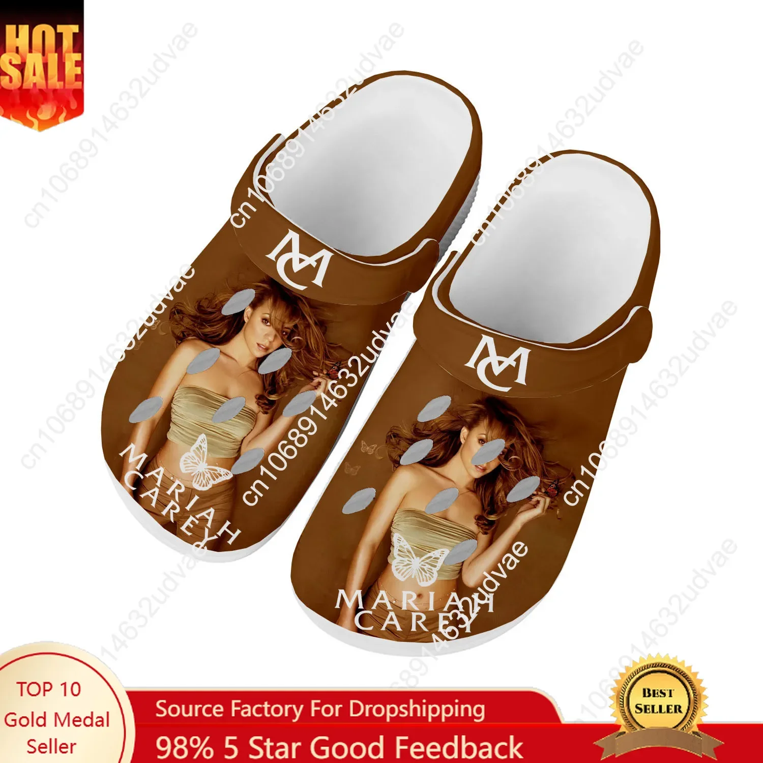 

Mariah Carey Water Shoes Mens Womens Comfortable Fashion Home Garden Clogs Customizd Sandals Beach Breathable Hole Slippers