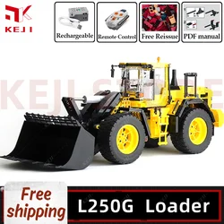 KEJI MOC L250G Loader Wheel Loader Excavator Model RC Building Blocks Bricks Kits Kids Toys for Children Boys Christmas Gifts