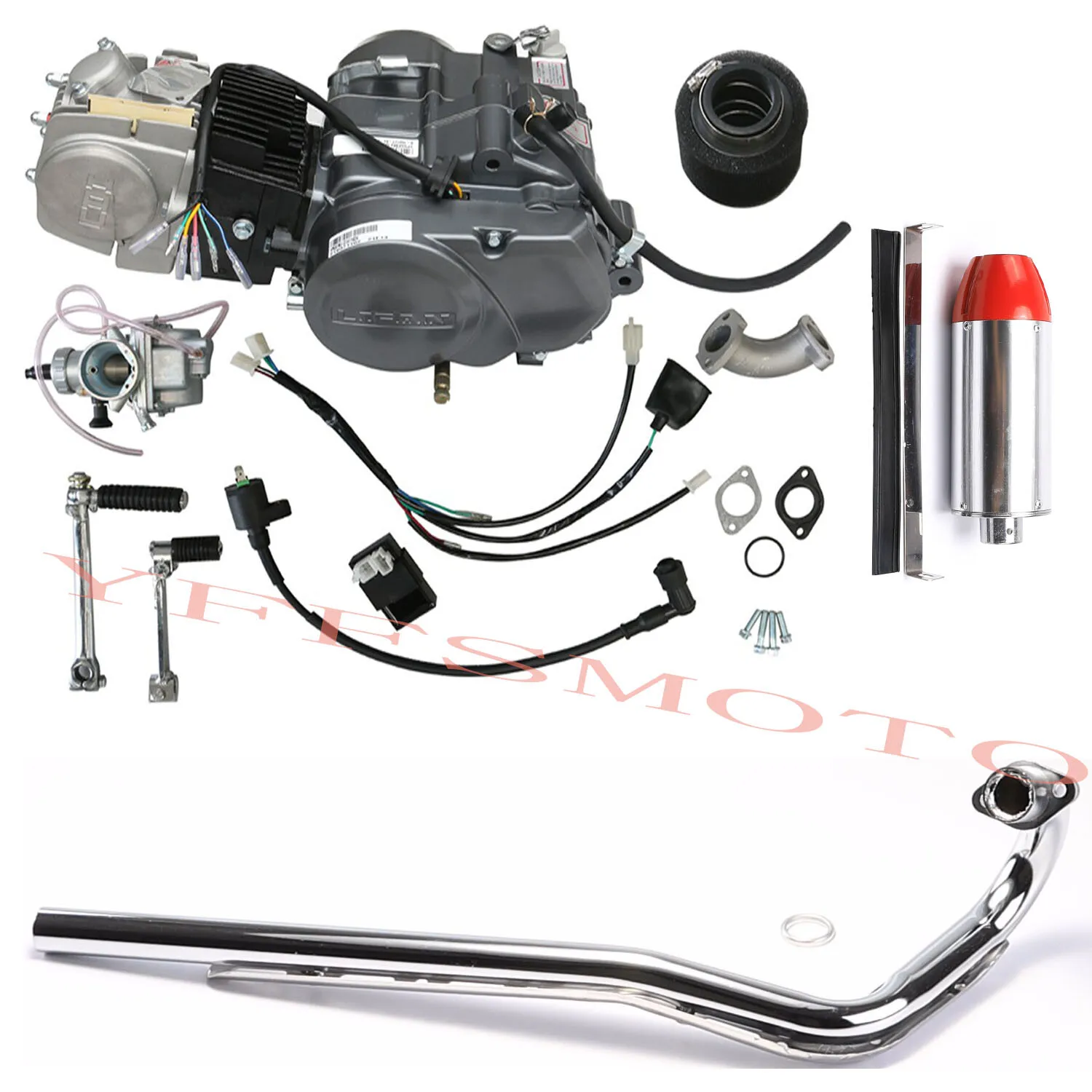

Двигатель 140 куб. см, 4-тактный, для мотоциклов SSR Apollo Coolster XR50 ATC70 CRF70