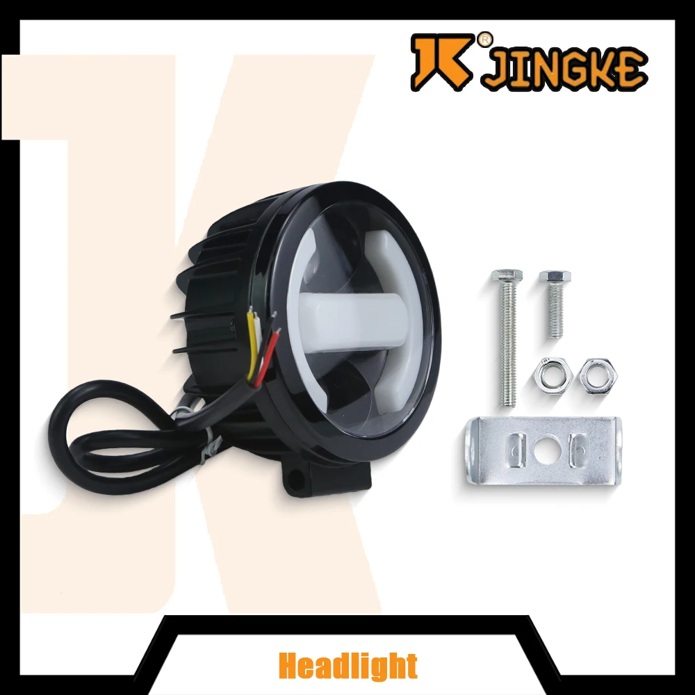 

Universal 3.5 inch Motorcycle LED Spotlight White Yellow Light Hi/Lo Driving Fog Lamp For Yamaha Suzuki Scooter ATV