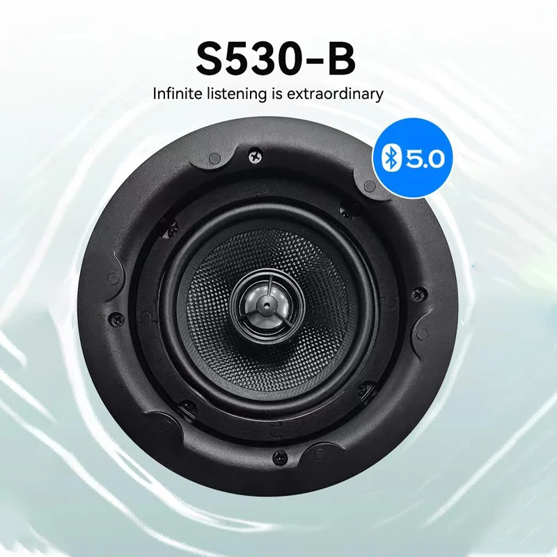 New Design Ble Background Music Ceiling Speaker with Impedance 8Ohm Rated Power 15W Peak Power 40W