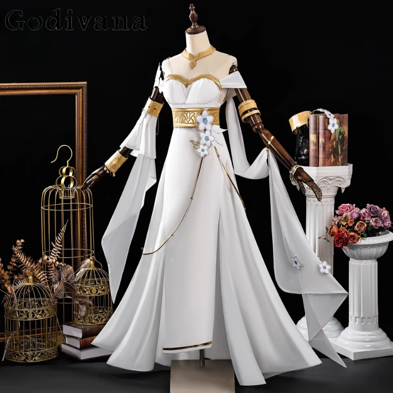 Star Rail Play Ruolo Abbigliamento Uniforme da donna Abiti da festa di carnevale di Halloween Set di abbigliamento natalizio bianco fresco femminile