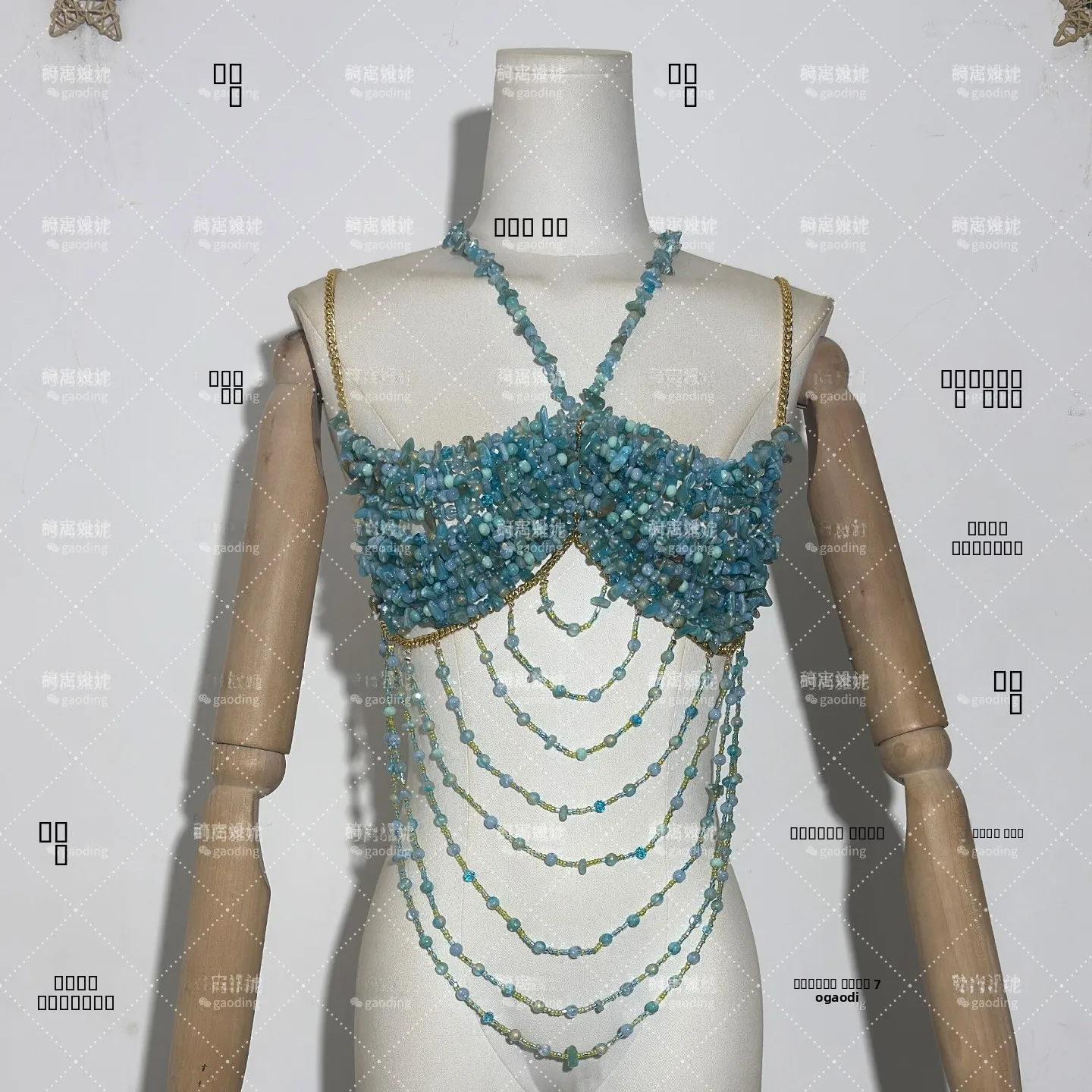 Faionable الاكريليك مطرز بال الصدرية مثير فتاة العصرية المحاصيل الأعلى ort طول ملابس خارجية للنساء ort الوصف