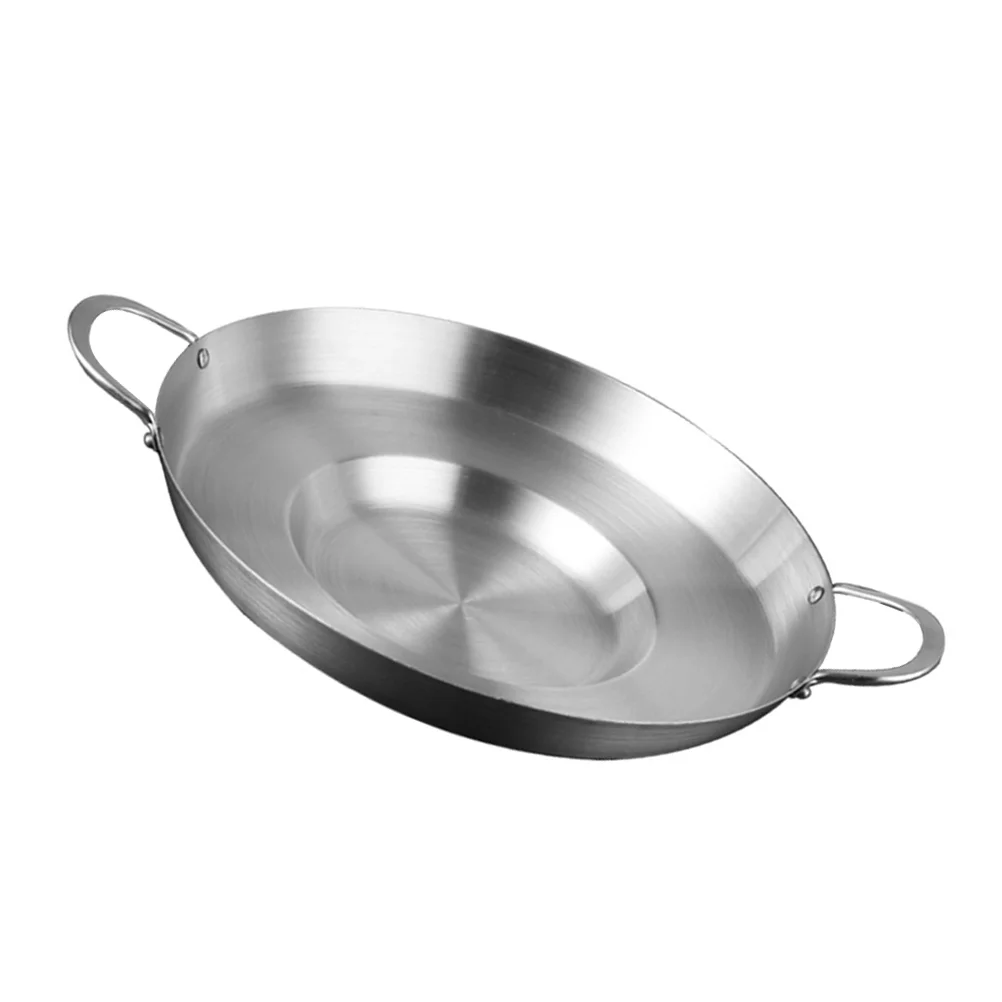 

Cooking Utensils Flat Bottom Concave Gong Pot Child Wok Bakeware Stainless Steel Cookware Nonstick Fryer