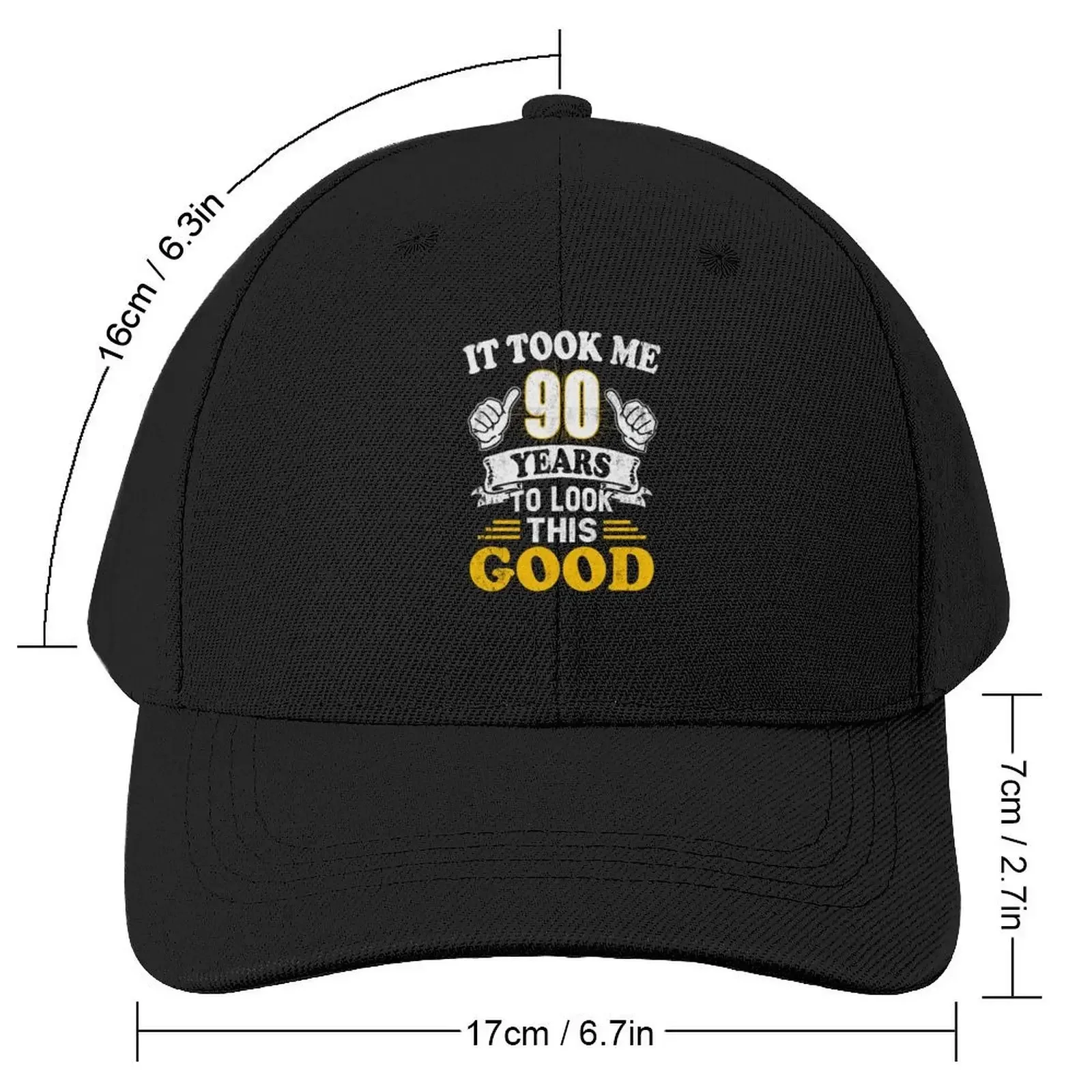 90th Birthday Gift -Took Me 90 Years 90 Year Old Gift Baseball Cap Visor Mountaineering Beach Outing Men's Caps Women's