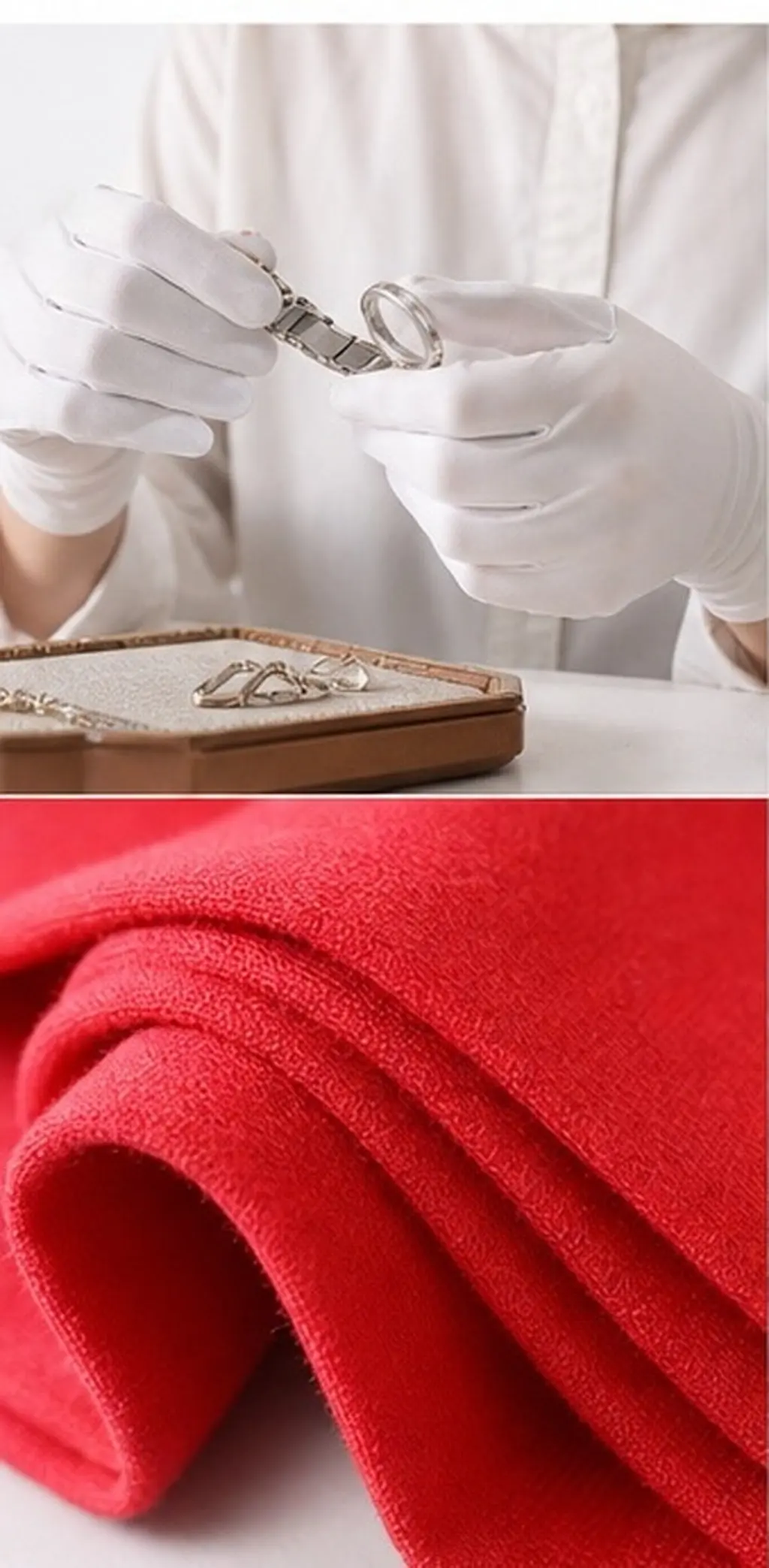 3Pairs Elastic Spandex Gloves Jewelry Inspection Etiquette Gloves for Coins Silver Art Handling Serving Moisturizing Glass