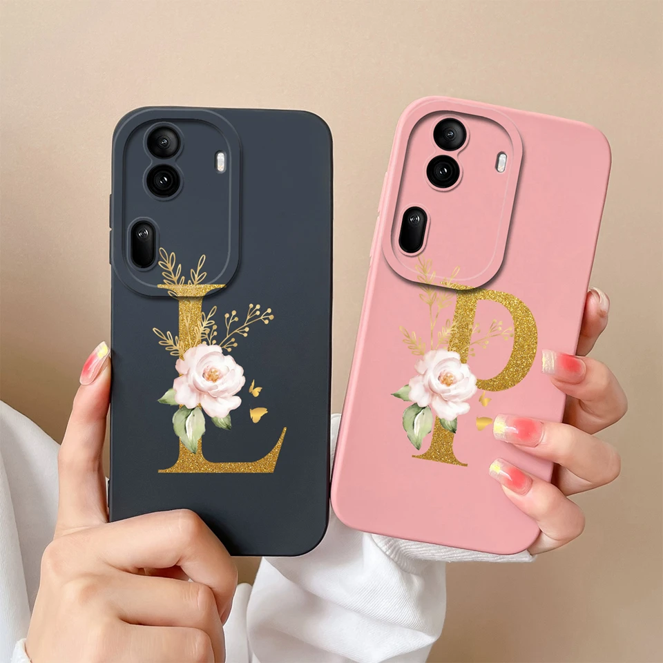 For Oppo Reno11 Case Beautiful Flower Liquid Simplicity Protective Soft Shockproof Back Cover For Oppo Reno11 Oppo11 Coque Funda