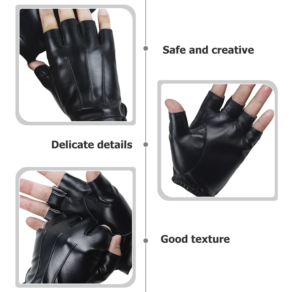 1Pair Durable Fitness Gloves Breathable Half Finger Design Suitable for Cycling Climbing Camping Protective Hand Cover