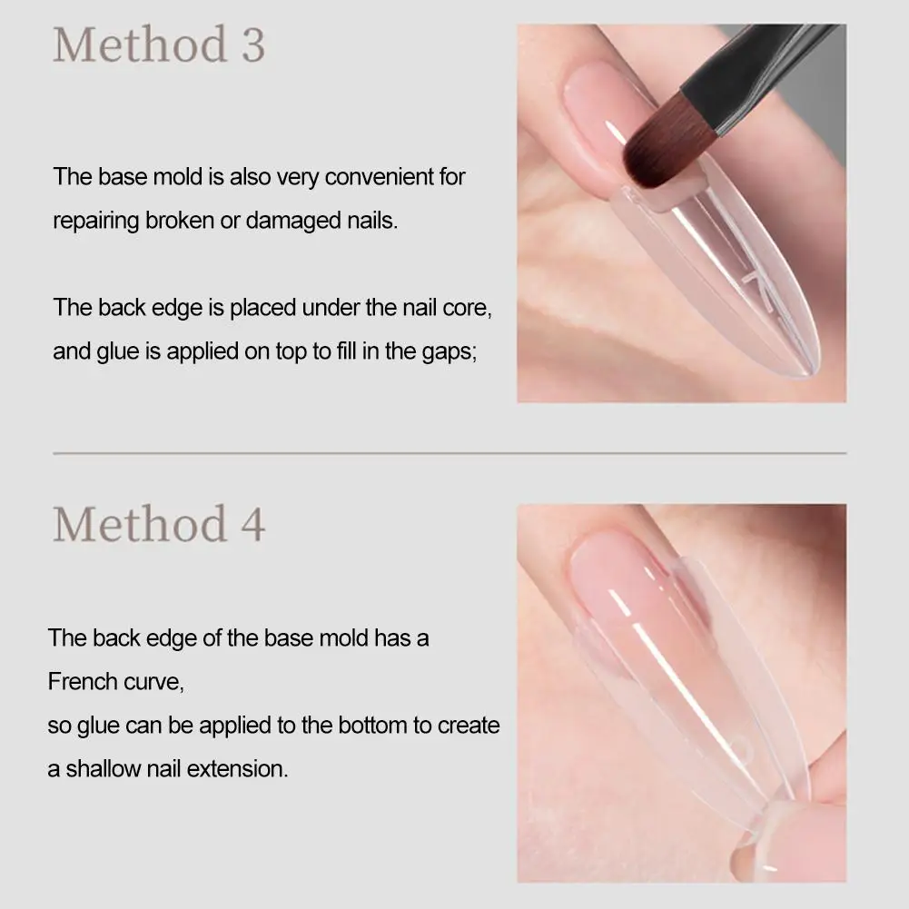 ساندويتش أشكال أظافر مزدوجة جديدة 2025 ملحقات-أشكال مزدوجة أشكال أظافر اللوز قالب علوي قالب سفلي #6