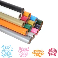 WithSticky Heat Transfer Vinyl Press Machine Iron On DIY Custom Tshirt Easy to Cut Weed HTV Vinyl for Cricut Machine