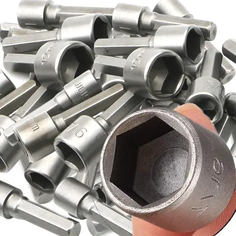 9/14PCS Hexago Socket Sleeve Nozzles Nut Driver Bit Set Electric Tools Impact Socket Adapter Power Nut Driver Drill Bit Sets