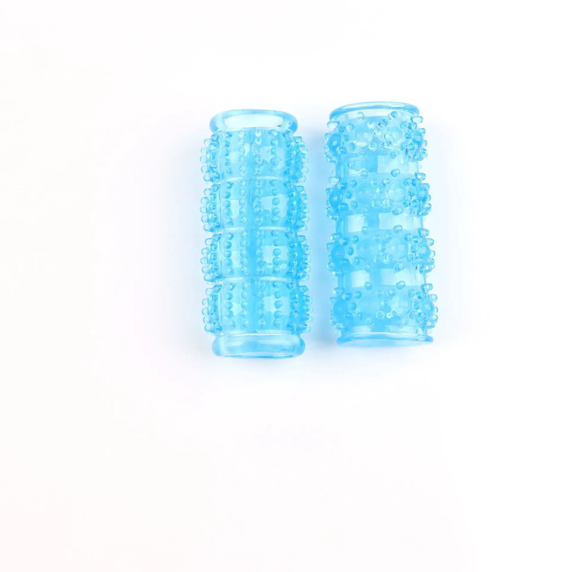 Double-Ring Crystal Ring for Men: Physical Ejaculation Control Condom with Delay-Enhancing Nubs—Adult Novelty view 4