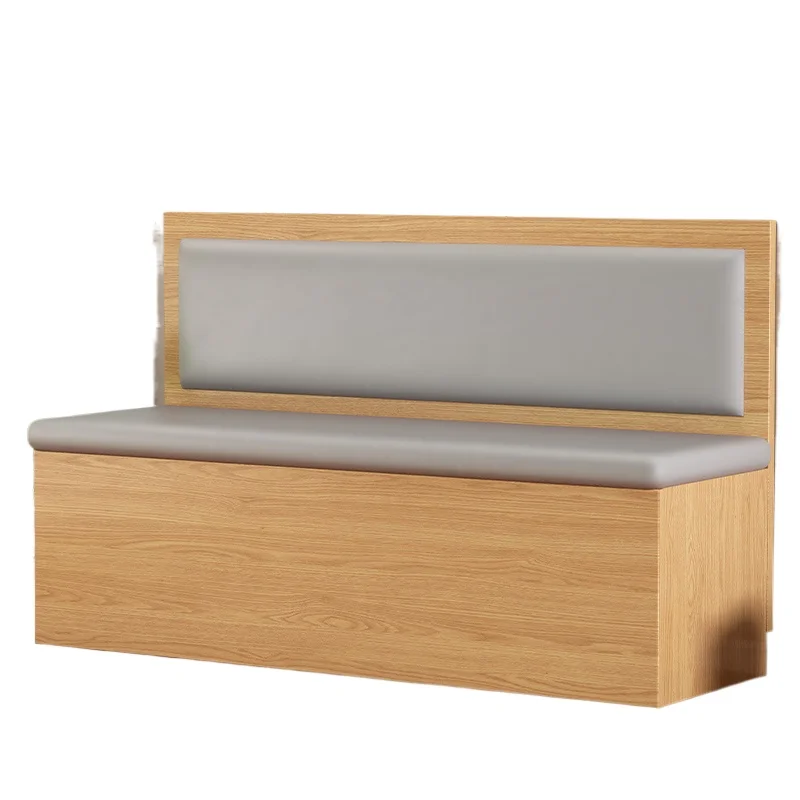 

Solid wood card seat sofa stool dining table household small apartment dining room locker against the wall modern simple table