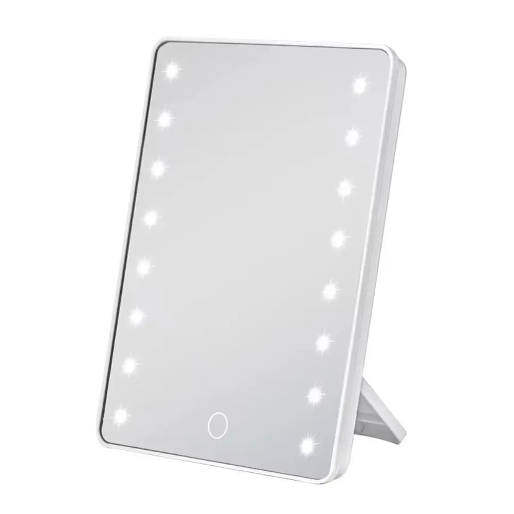 Intelligent Touch Make-upspiegel Opladen Opvouwbare Desktop Cosmetische Spiegel Helder met Standaard Make-upspiegel