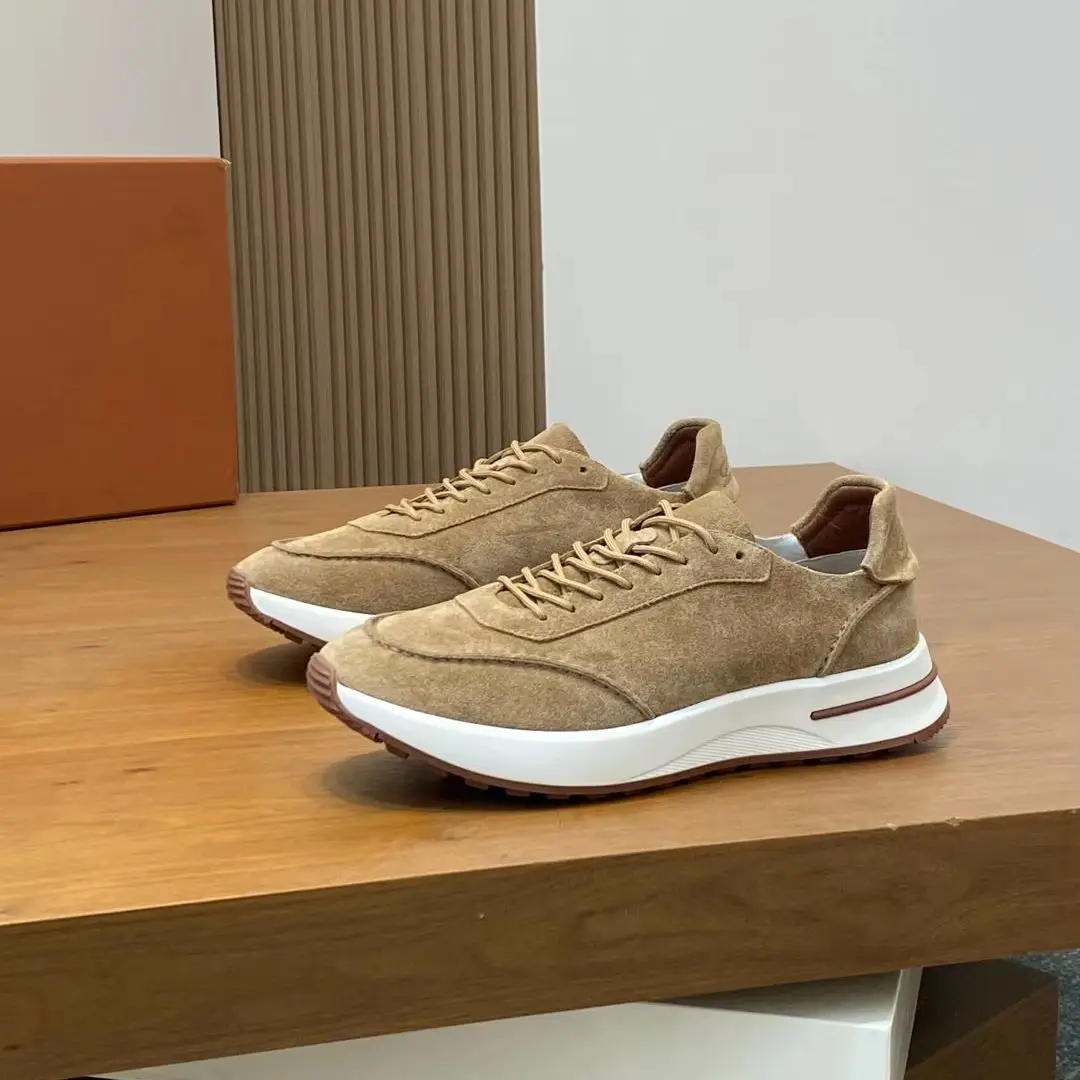 

Autumn popular mesh leather casual men's sports shoes with lightweight soles and strong stability, comfortable to wear