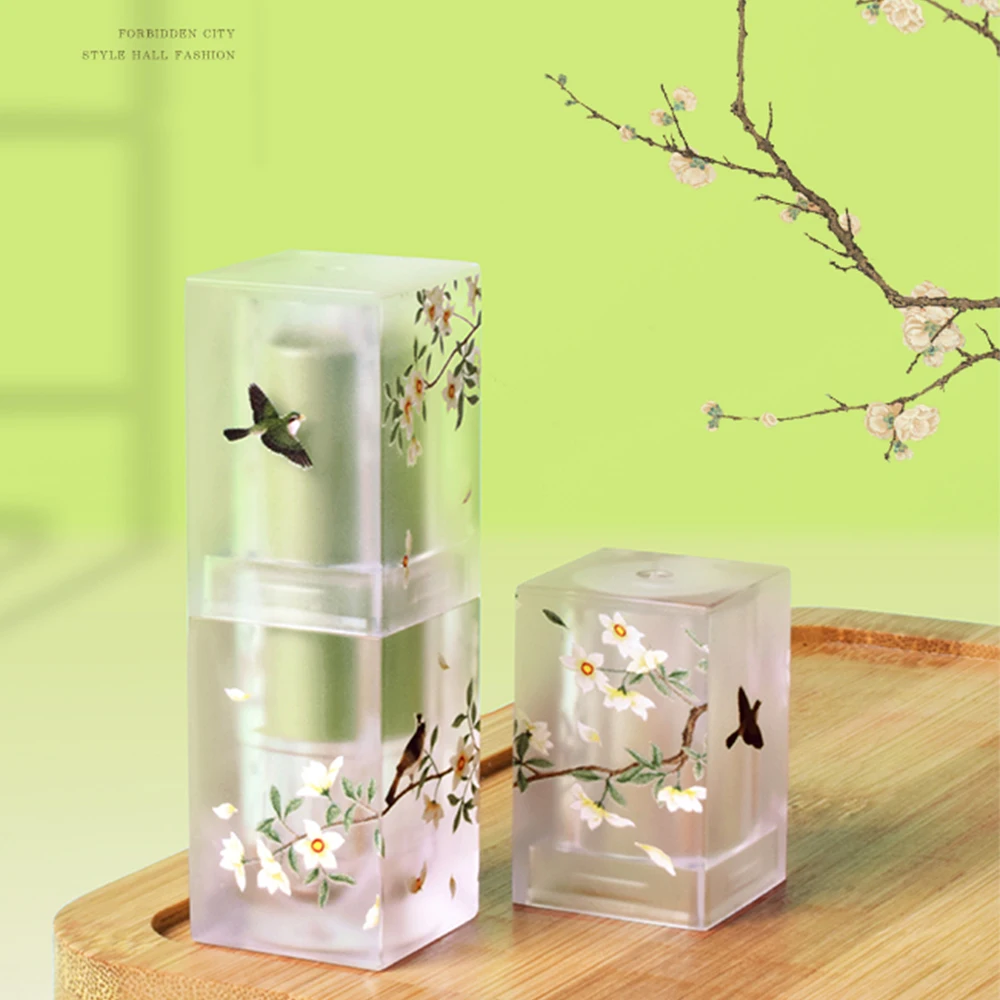 3.5ML Small Fresh Scrub Square Lipstick Tube Empty Lip Balm Container Lip Tubes DIY With Sample Pack Bottle Makeup Tool