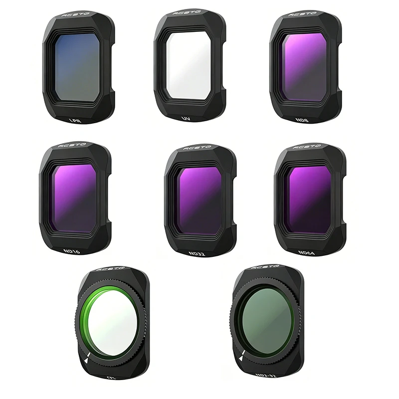 1 Stück Magnetischer UV CPL ND8 ND16 ND32 ND64 Anti-Lichtverschmutzungs-Filter für DJI OSMO Pocket 4 Gimbal Kamera Zubehör