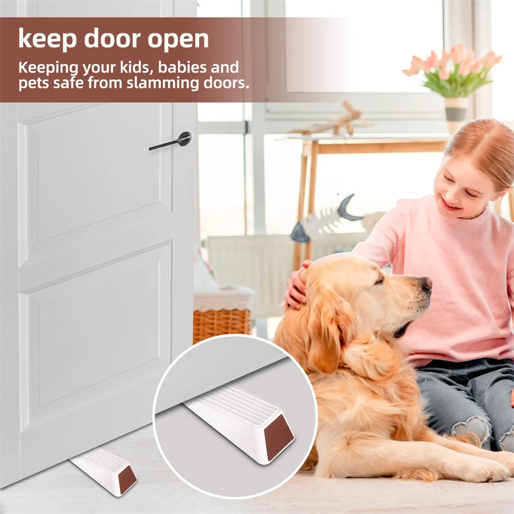 Alarme d'arrêt de porte avec sirène 120db, 4 pièces, alarme de sécurité Portable pour maison, hôtel, 3 niveaux de sensibilité, alarme de cale de porte