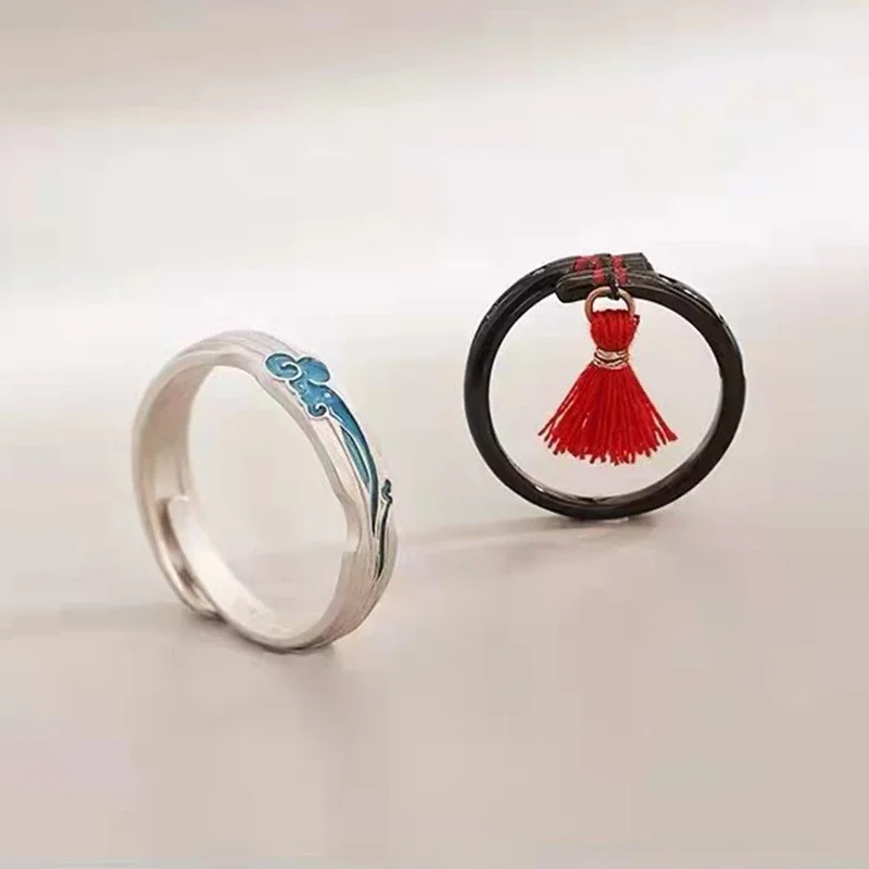 Anime Mo Dao Zu Shi Ring Cosplay Lan Wangji Wei Wuxian The Untamed Couple Lover Ring