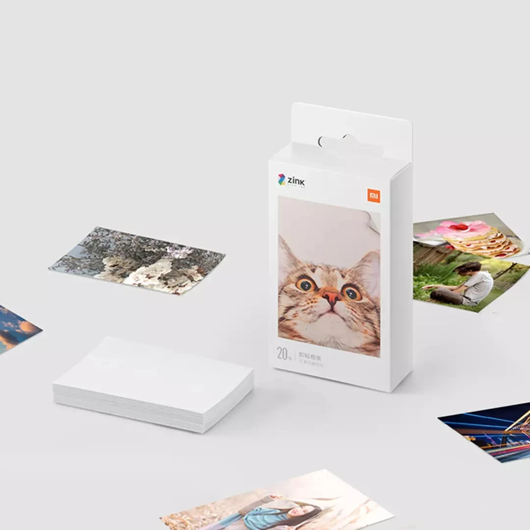 Mi przenośne arkusze papieru do drukarek fotograficznych ZINK samoprzylepne do drukarki fotograficznej XiaomiPocket 2x3 cala 20 arkuszy papieru do drukarek fotograficznych — zdjęcie produktu 6