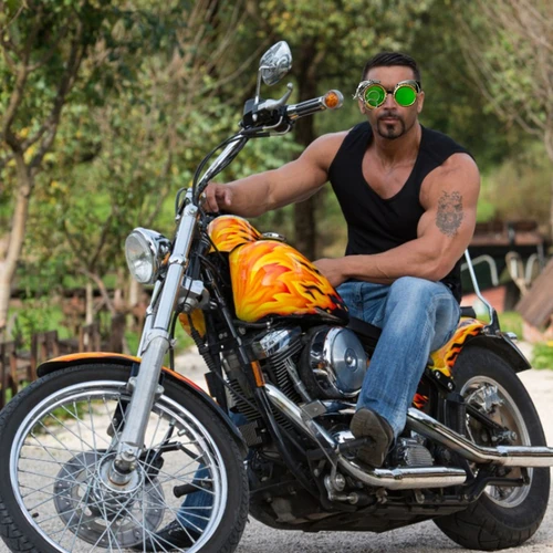 Imagen 2 del producto Gafas Steampunk mejoradas para soldar, Goth Cosplay Vintage, disfraz de vestido de fantasía para fiesta rusa, regalo para hombres y mujeres, Dropship