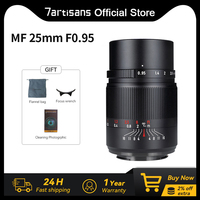 7artisans 25mm F0.95 APS-C Large Aperture Prime Lens For Sony E ZVE10 Nikon Z Z fc Fuji XF Canon RF R6 Micro 4/3 E-PL1 Leica L