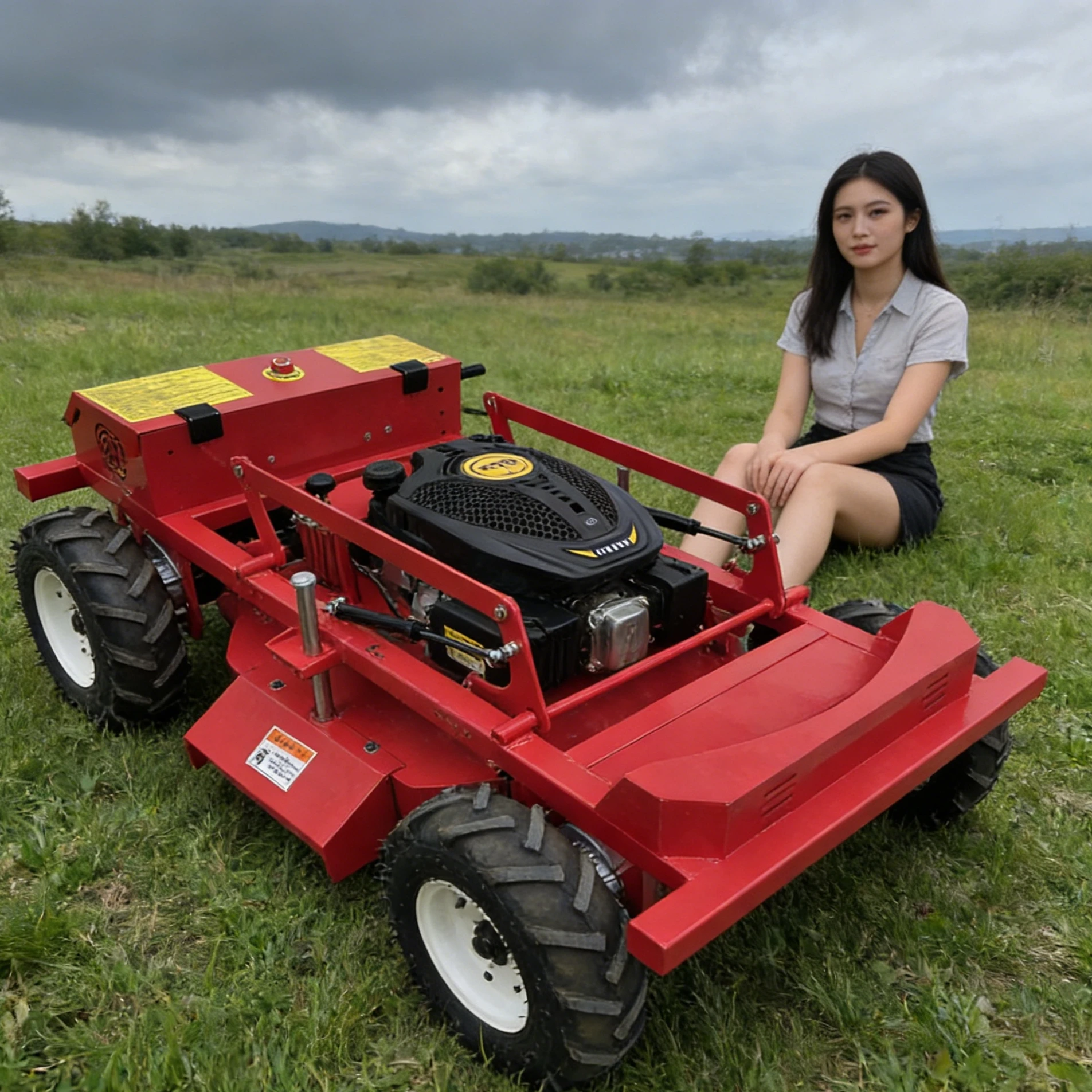 

600mm Lawn Mower Robot Self-Driving Remote Control Climbing Powerful for Garden Lawn Trim Customized Outdoor Robotic Scarifier